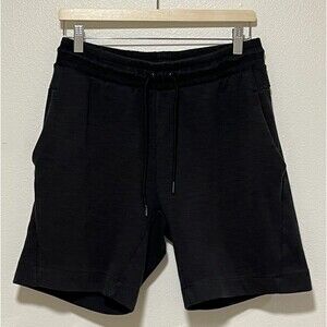 Nike Optic Sweat Shorts Mens Medium Black Sportswear Drawstring Pockets Active